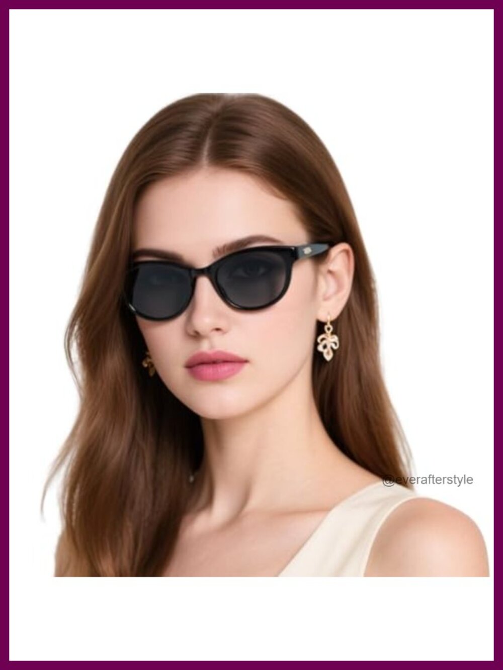Retro Square Cat Eye Sunglasses UV400 Protection Women's Fashion